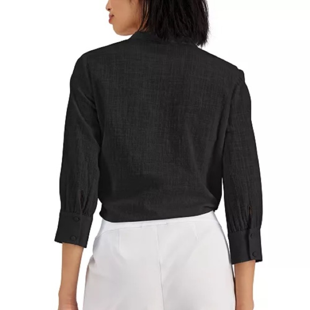 INC NWT TIE FRONT BUTTON DOWNπ€π· - Picture 2 of 3